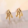 Gold-Plated Hoop Earrings - Stainless Steel Hoop Earrings made of stainless steel in gold plating