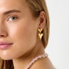 Gold-Plated Earrings - Stainless Steel Earrings made of stainless steel in gold plating
