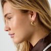 Gold-Plated Earrings - Stainless Steel Earrings made of stainless steel in gold plating