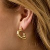 Gold-Plated Earrings - Stainless Steel Earrings made of stainless steel in gold plating