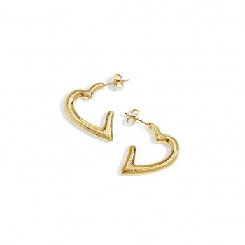 Steel Heart Earrings – Timeless Elegance Steel Heart Earrings – Timeless Elegance