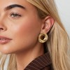 Gold-Plated Earrings - Stainless Steel Earrings made of stainless steel in gold plating