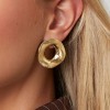 Gold-Plated Earrings - Stainless Steel Earrings made of stainless steel in gold plating