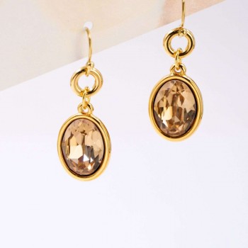 Σκουλαρίκια με Οβάλ Κρύσταλλα Swarovski Σκουλαρίκια με Οβάλ Κρύσταλλα Swarovski