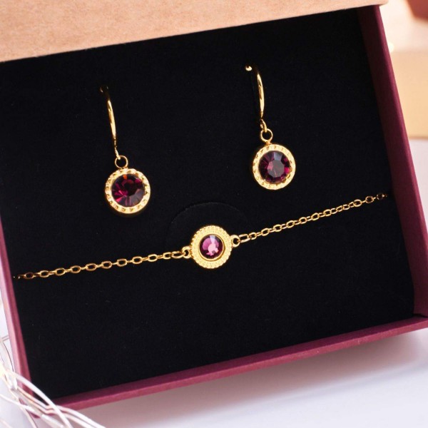 Σετ Βραχιόλι & Σκουλαρίκια με Κρύσταλλα Swarovski – Σε Κουτί Δώρου Σετ Βραχιόλι και Σκουλαρίκια με Κρύσταλλα Swarovski – Σε Κουτί Δώρου