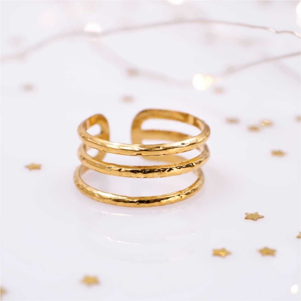 Gold-Plated Stainless Steel Ring Gold-Plated Stainless Steel Ring