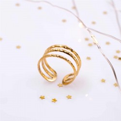 Gold-Plated Stainless Steel Ring Gold-Plated Stainless Steel Ring