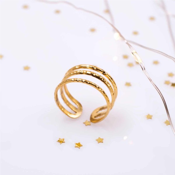 Gold-Plated Stainless Steel Ring Gold-Plated Stainless Steel Ring