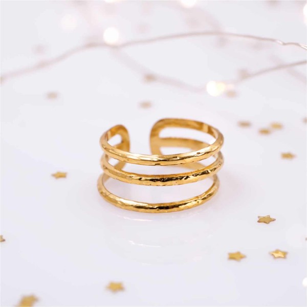 Gold-Plated Stainless Steel Ring Gold-Plated Stainless Steel Ring