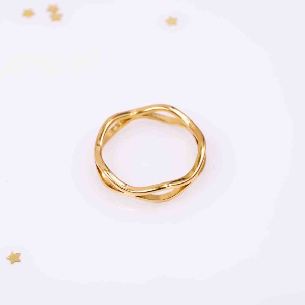 Gold-Plated Stainless Steel Ring Gold-Plated Stainless Steel Ring