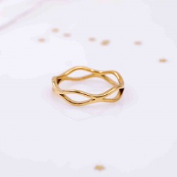 Gold-Plated Stainless Steel Ring Gold-Plated Stainless Steel Ring