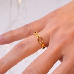 Gold-Plated Stainless Steel Ring Gold-Plated Stainless Steel Ring