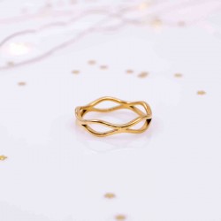 Gold-Plated Stainless Steel Ring Gold-Plated Stainless Steel Ring