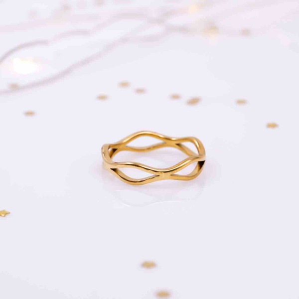 Gold-Plated Stainless Steel Ring Gold-Plated Stainless Steel Ring