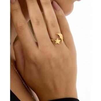 Gold-Plated Stainless Steel Ring Gold-Plated Stainless Steel Ring