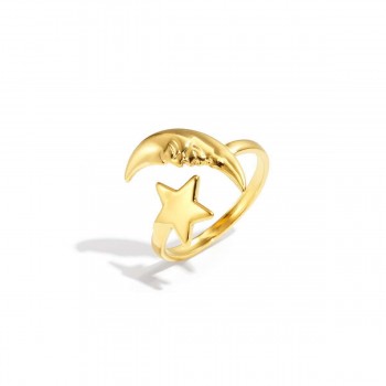 Gold-Plated Stainless Steel Ring Gold-Plated Stainless Steel Ring