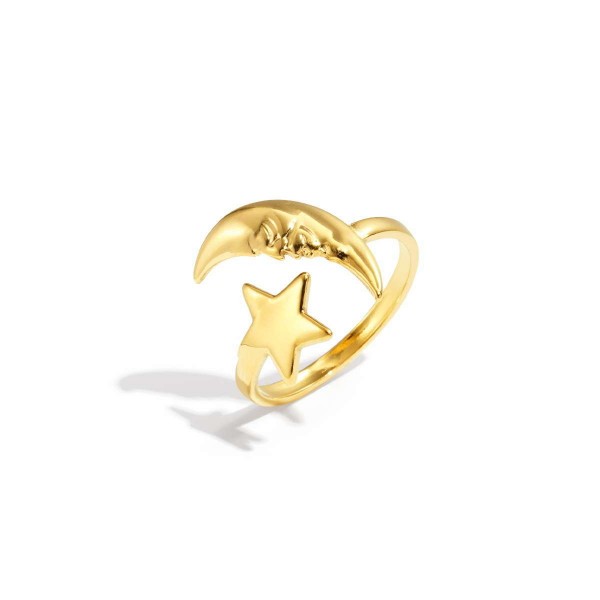 Gold-Plated Stainless Steel Ring Gold-Plated Stainless Steel Ring