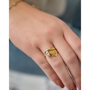 Gold-Plated Stainless Steel Ring Gold-Plated Stainless Steel Ring