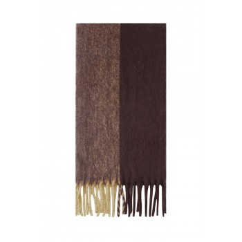 Two-Tone Scarf with Fringes Two-Tone Scarf with Fringes