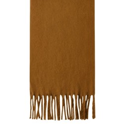 Μονόχρωμο Κασκόλ με Κρόσσια | Camel Μονόχρωμο Κασκόλ με Κρόσσια | Camel 185 x 50 cm