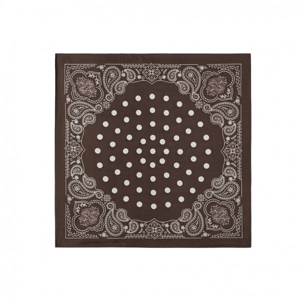 Retro Φουλάρι Bandana με Paisley & Πουά Σχέδιο | Crimson Retro Φουλάρι Bandana με Paisley και Πουά Σχέδιο 70εκ. x 70εκ.