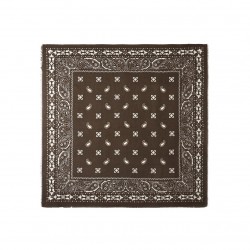 Μεγάλο Ethnic Φουλάρι με Paisley Σχέδιο | Coffee Brown Μεγάλο Ethnic Φουλάρι με Paisley Σχέδιο 110εκ. x 110εκ.