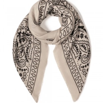 Μεγάλο Φουλάρι με Paisley Σχέδιο | Beige Μεγάλο Φουλάρι με Paisley Σχέδιο | Beige