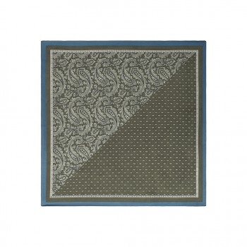 Φουλάρι Imitation Silk με Paisley Σχέδιο | Army Green