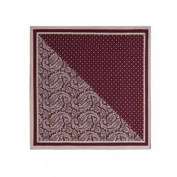 Φουλάρι Imitation Silk με Paisley Σχέδιο | Crimson Φουλάρι Imitation Silk με Paisley Σχέδιο | Crimson