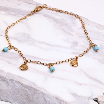 Βραχιόλι Ποδιού Ανοξείδωτο Ατσάλι | Metal Sea Charms Βραχιόλι Ποδιού Ανοξείδωτο Ατσάλι | Metal Sea Charms