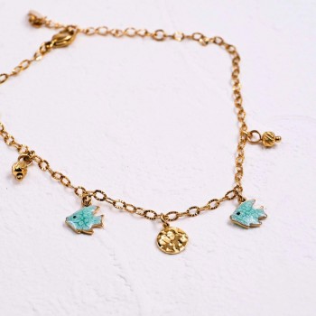 Αλυσίδα Ποδιού Ανοξείδωτο Ατσάλι | Metal Sea Charms Αλυσίδα Ποδιού Ανοξείδωτο Ατσάλι | Metal Sea Charms