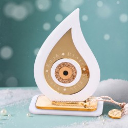 2026 Tabletop Lucky Charm – Plexiglass Teardrop with Evil Eye Handmade 2026 Tabletop Lucky Charm – Plexiglass Teardrop with Evil Eye