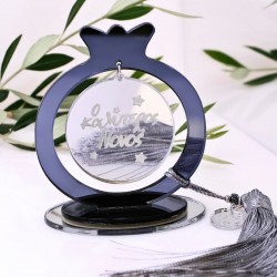 Επιτραπέζιο Γούρι Ρόδι για τον Νονό Χειροποίητο επιτραπέζιο προσωποποιημένο γούρι Ρόδι για τον Νονό