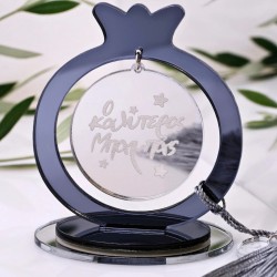 Επιτραπέζιο Γούρι Ρόδι για τον Μπαμπά Χειροποίητο επιτραπέζιο προσωποποιημένο γούρι Ρόδι για τον Μπαμπά