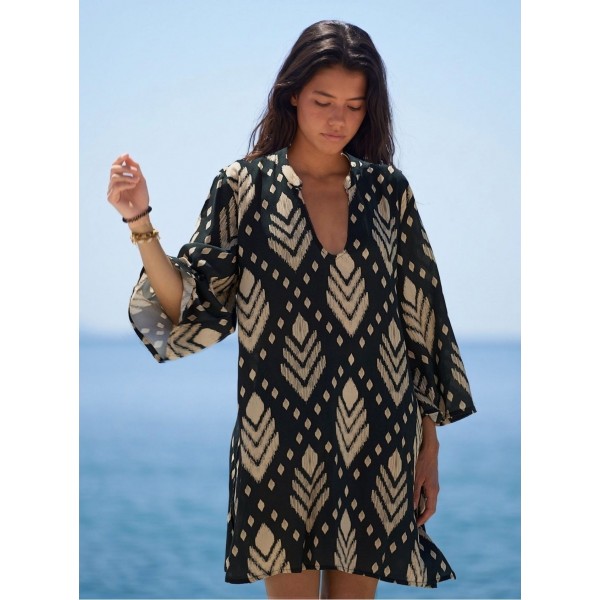 Κοντό Καφτάνι Boho KOKKOSAMMOU Samothraki