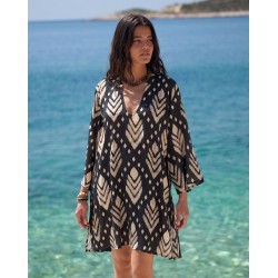 Κοντό Καφτάνι Boho KOKKOSAMMOU Samothraki