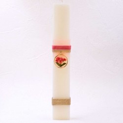 Set of 2 Handmade Easter Candles for Women with Lace & Dried Flower Set of 2 Handmade Easter Candles for Women with Lace and Dried Flower