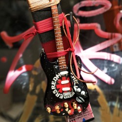 Rock Style Easter Candle with Metal Guitar | Red Hot Chili Peppers Easter candle with Red Hot Chili Peppers electric guitar for boys and men