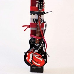Rock Style Easter Candle with Metal Guitar | Rolling Stones Easter candle with Rolling Stones electric guitar for boys and men