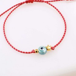 Women’s Martaki Bracelet with Ceramic Evil Eye Women’s Martaki Bracelet with Ceramic Evil Eye and Crown