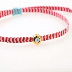 Women’s Martaki Bracelet with Enamelled Evil Eye Women’s Martaki Bracelet with Enamelled Evil Eye