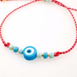 Women’s Martaki Bracelet with Acrylic Evil Eye| Handmade Women’s Martaki Bracelet with Acrylic Evil Eye| Handmade