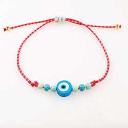 Women’s Martaki Bracelet with Acrylic Evil Eye| Handmade Women’s Martaki Bracelet with Acrylic Evil Eye| Handmade
