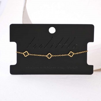 Stainless Steel Jewelry: Διπλό Επίχρυσο Βραχιόλι με Σταυρούς