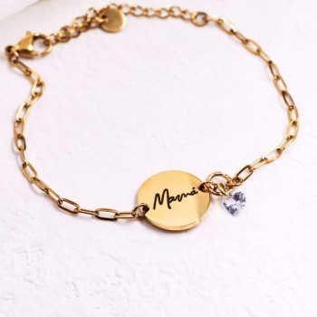 Stainless Steel Jewelry: Βραχιόλι Αλυσίδα Μαμά Stainless Steel Jewelry: Βραχιόλι Αλυσίδα Μαμά