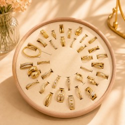 Display Δαχτυλιδιών | Velour Disc Display Δαχτυλιδιών | Velour Disc