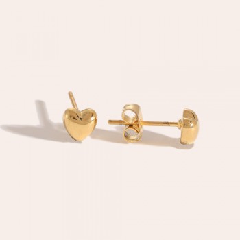 Stainless Steel Jewelry: Καρφωτά Σκουλαρίκια Καρδιά