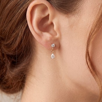 Σκουλαρίκια Ανοξείδωτο Ατσάλι - Mini Cubic Zircon Σκουλαρίκια Ανοξείδωτο Ατσάλι - Mini Cubic Zircon