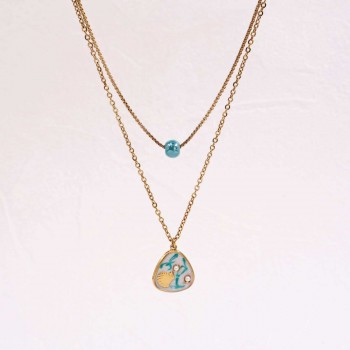 Stainless Steel: Δίσειρο Κολιέ Mother of Pearl| Sea Shell Stainless Steel: Δίσειρο Κολιέ Mother of Pearl| Sea Shell