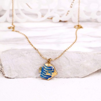 Stainless Steel Jewelry: Κολιέ Tropical Fish Stainless Steel Jewelry: Κολιέ Tropical Fish